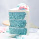 Two-Toned Gender Reveal Cake