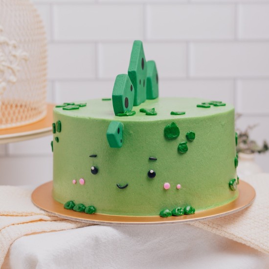 Green Dinosaur Cake