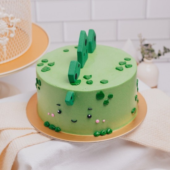 Green Dinosaur Cake