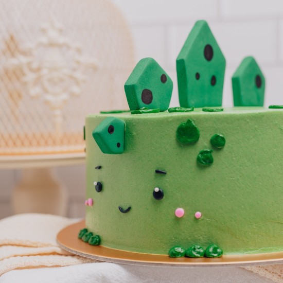 Green Dinosaur Cake