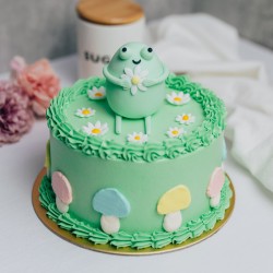 Green Frog Cake