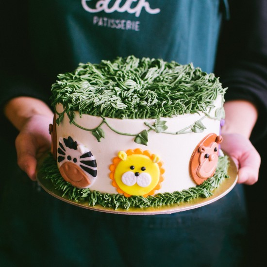 Jungle Animal Themed Cake