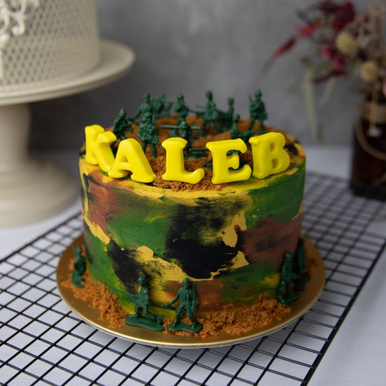 Military Camouflage Cake