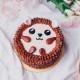 Piped Hedgehog Cake