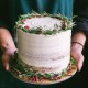 Rustic Rosemary Wreath Cake