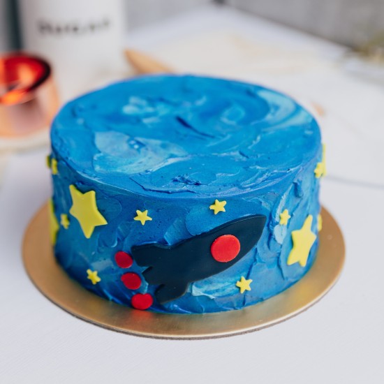 Stars & Rocket Cake