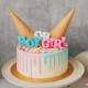 Two-Toned Gender Reveal Cake
