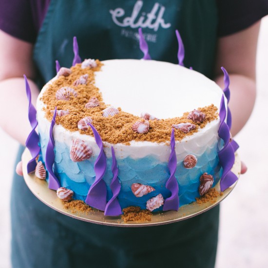 One-Tier Under The Sea Cake