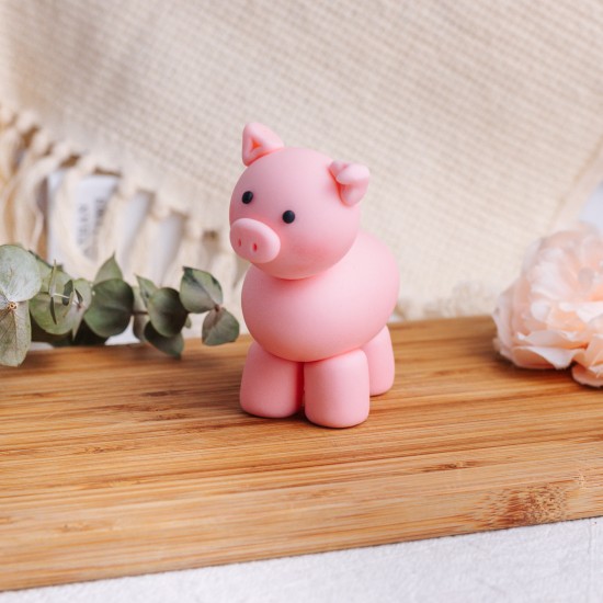 Fondant Standing Piggy Topper