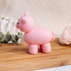 Fondant Standing Piggy Topper
