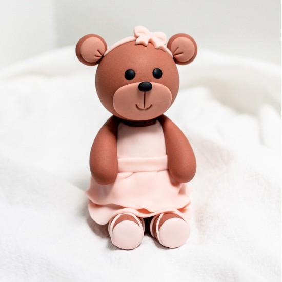 Fondant Bear-llerina Topper