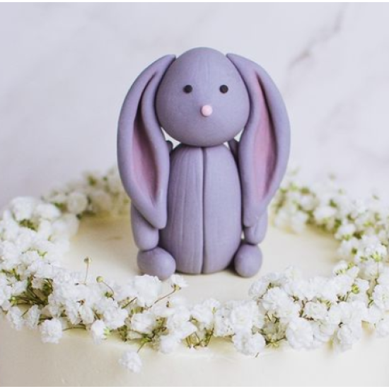 Fondant Long-eared Bunny Rabbit Topper