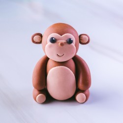 Fondant Monkey Topper