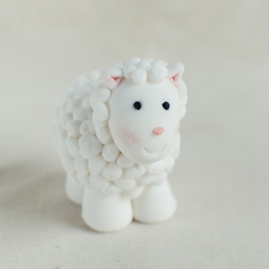 Fondant Sheep Topper