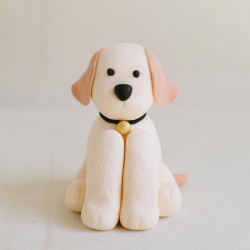 Fondant Sitting Dog Topper