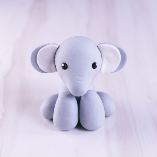 Fondant Sitting Elephant Topper