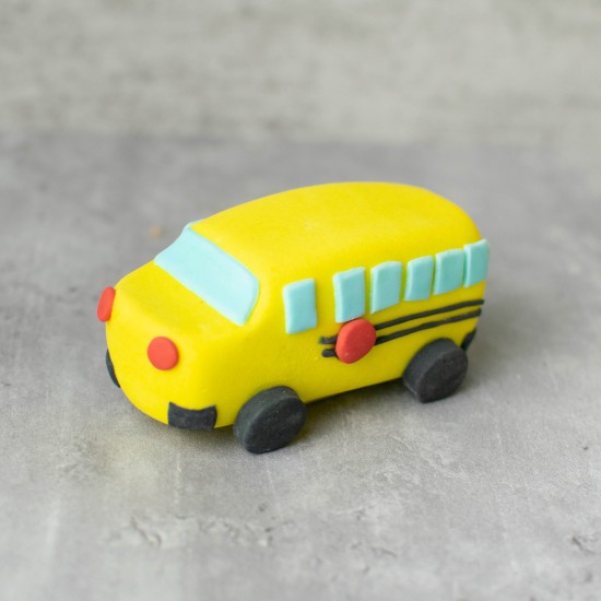 Fondant Yellow School Bus Topper
