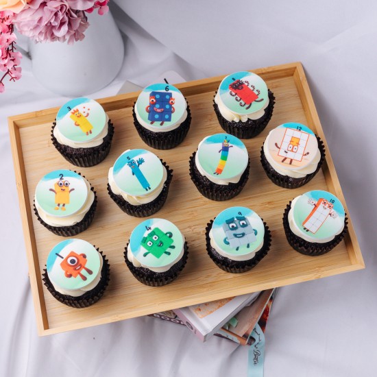 Icing Print Cupcakes - Box of Six