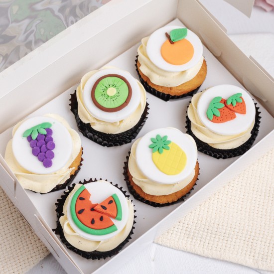 Fruity Cupcakes - Box of Six
