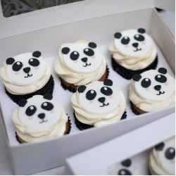 Panda Cupcakes - Box of Six