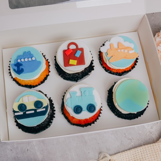 Round the World Cupcakes - Box of Six