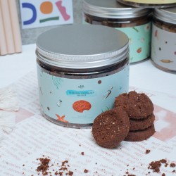 Valrhona Chocolate Fleur De Sel Cookies (Egg-Free) - Jar