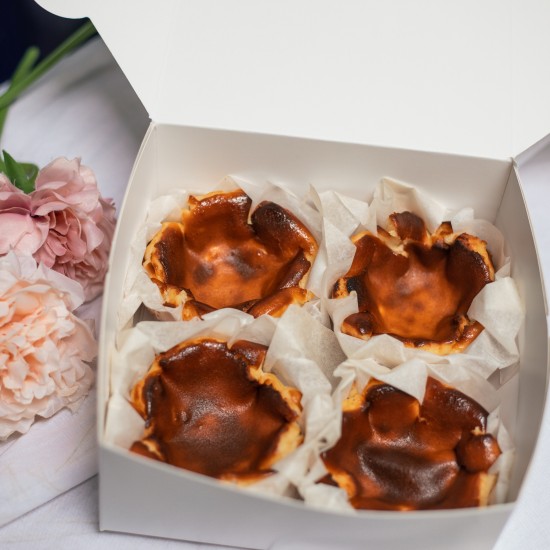 Mini Burnt Basque Cheesecakes - Box of Four