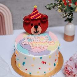Beary Confetti Cake