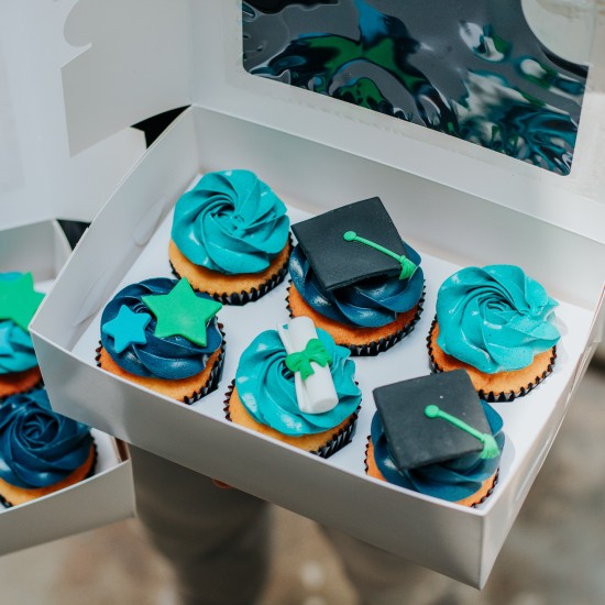 Graduation Cupcakes - Box of Six
