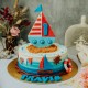 Ombre Yacht Cake