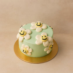 4" Mini Happy Daisies Cake