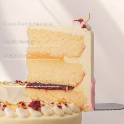 Mango Strawberry Cake