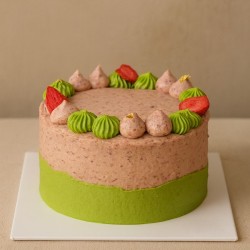 Strawberry Matcha Cake