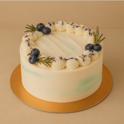 Sugar-Free Blueberries & Cream Cake (Gluten-Free, Keto)