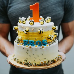 Bee Themed Cake - Two Tier