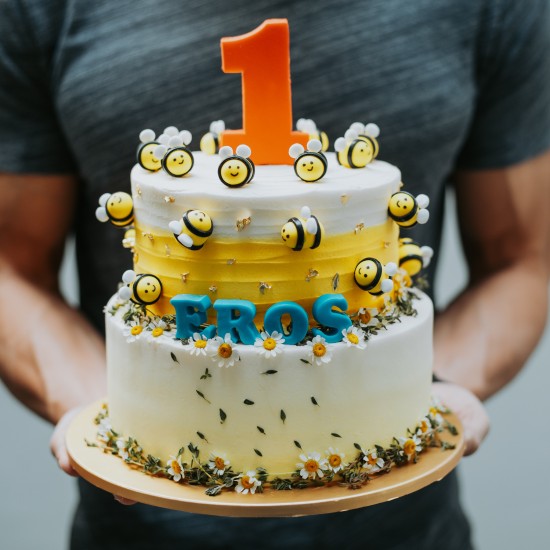 Bee Themed Cake - Two Tier
