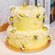 Bumble Bee & Daisies Cake - Two Tier