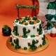 Two Tier Piped Cactus Cake
