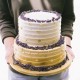 Gold Ombre with Lavender Cake - Two Tier