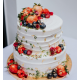 Two Tier Rustic Floral Berry Cake with Thyme